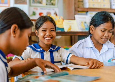 four beautiful girls smiling